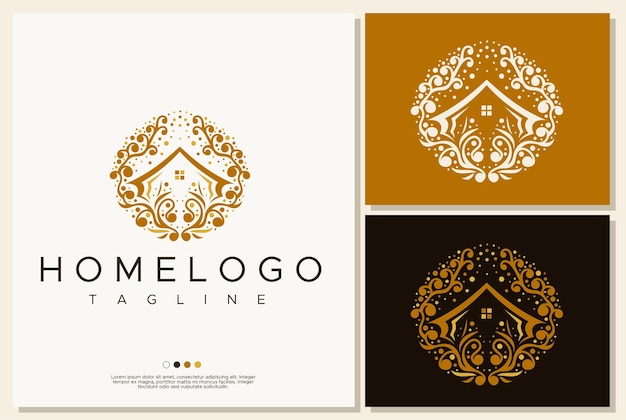 Luxury real estate logo design branding.