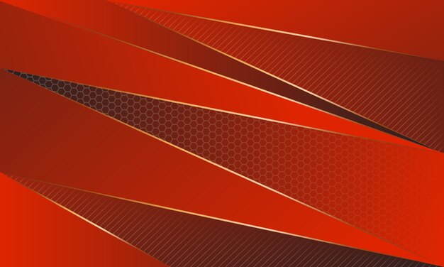 Luxury red background with gold stripes