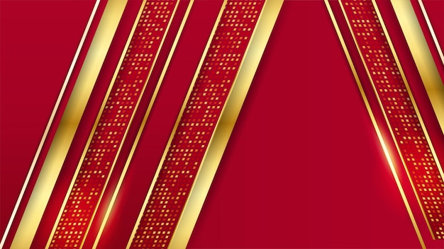 Роскошный красный золотой фон элегантный баннер бизнес-презентации векторная иллюстрация