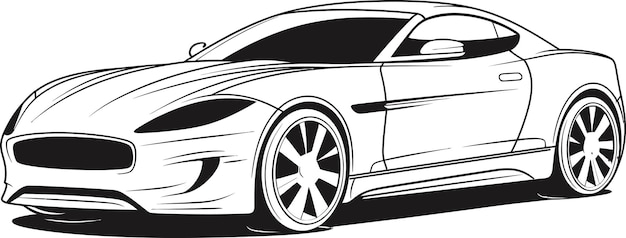 Luxury Redefined Immersing in the Opulence of a Premium Black Car through Vector Art Vector Precisio