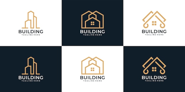 会社の高級住宅建築建設ロゴ
