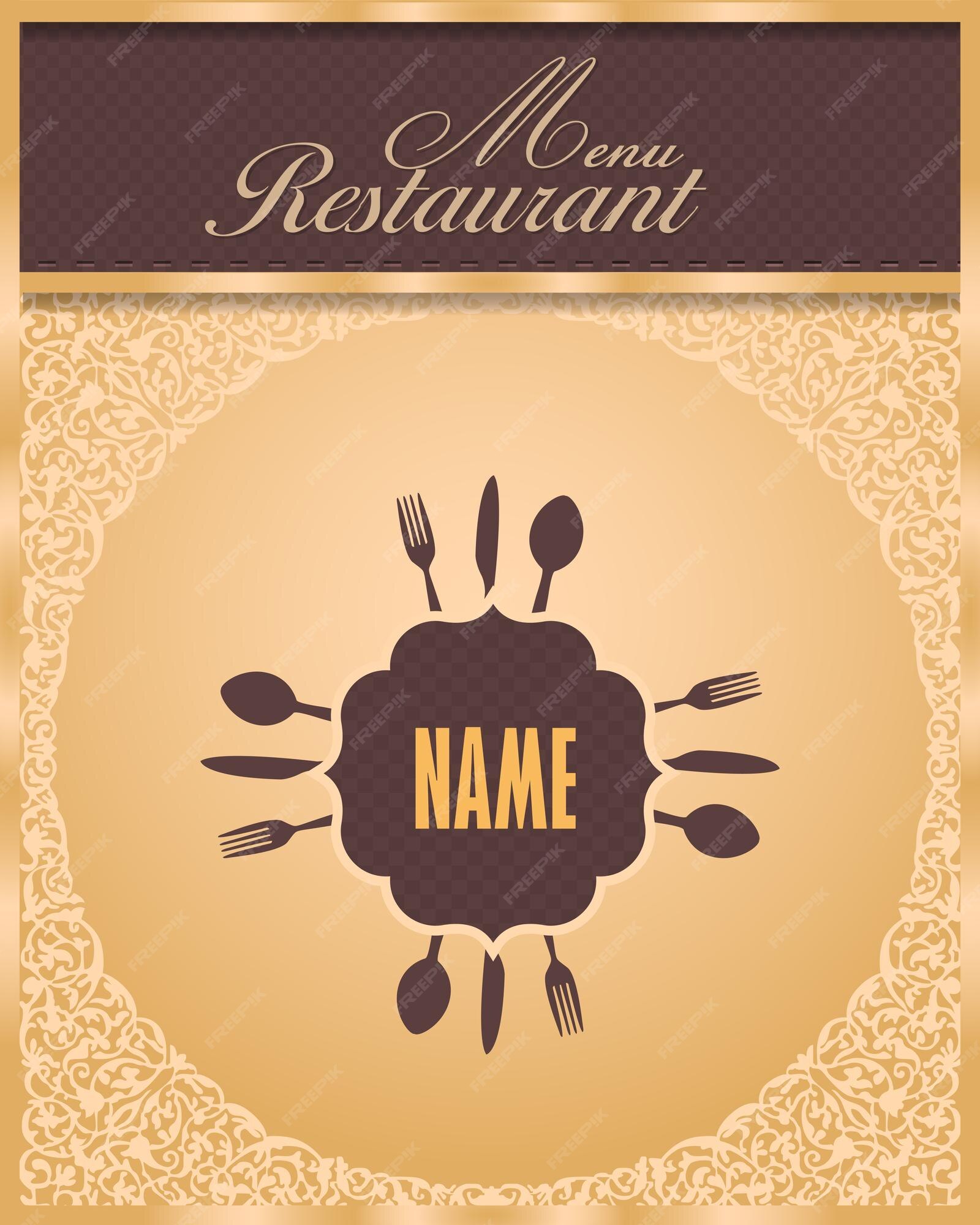 Luxury Restaurant Menu Template Luxury Restaurant Menu Template