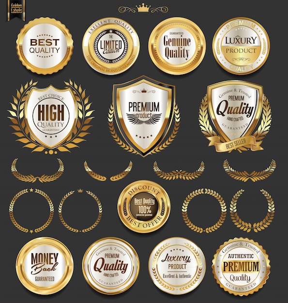 Luxury retro badges