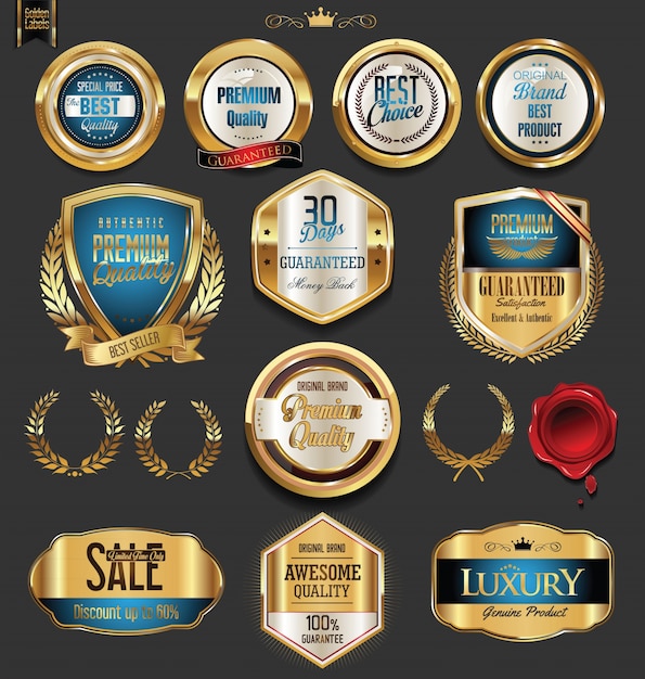luxury retro badges