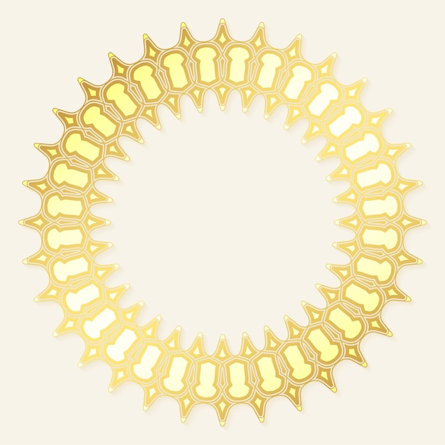 Luxury round border frame design