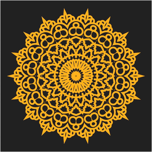 Luxury round mandala ornament