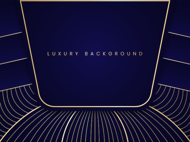 luxury royal blue and golden abstract background