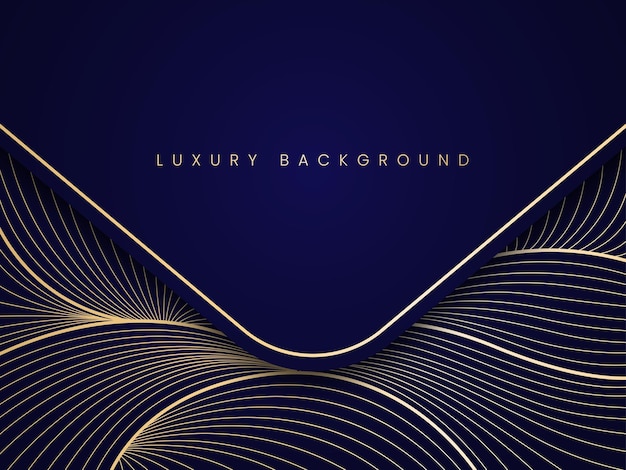 luxury royal blue and golden abstract background