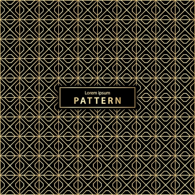 Luxury seamless geometric pattern