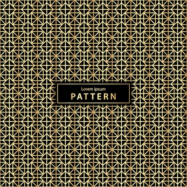 Luxury seamless geometric pattern