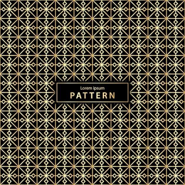 Luxury seamless geometric pattern