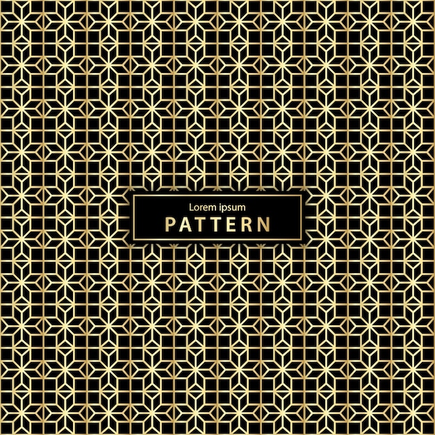 Luxury seamless geometric pattern