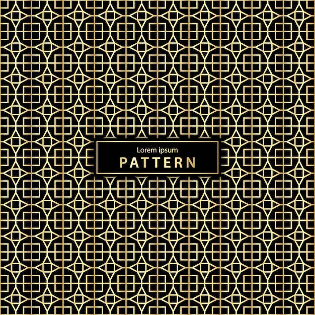 Luxury seamless geometric pattern