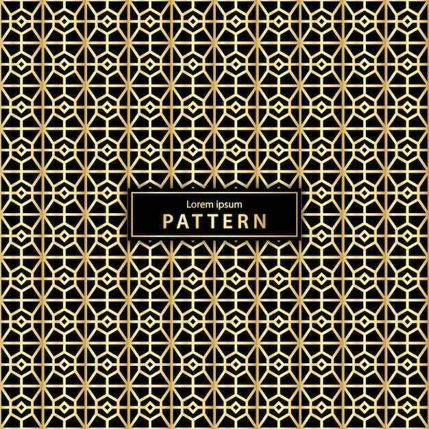 Luxury seamless geometric pattern