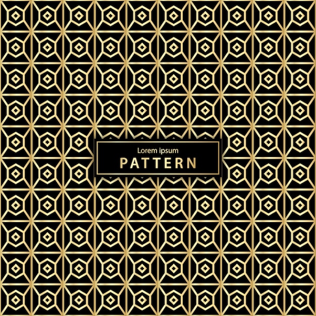 Luxury seamless geometric pattern