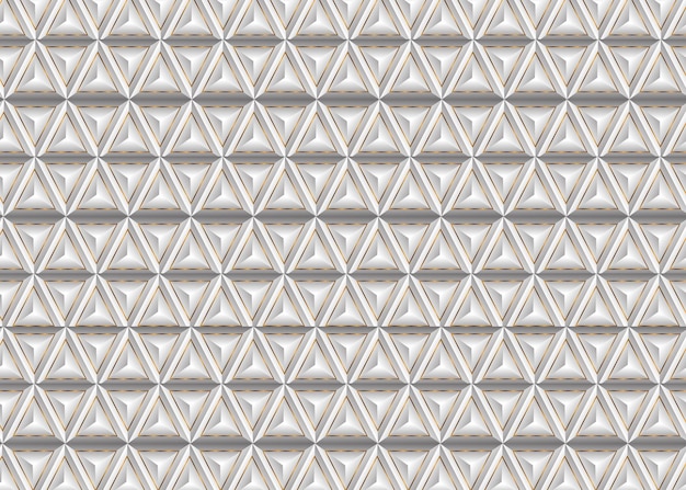 Luxury Seamless Pattern 3D Triangle Gold Shape Background Design Vector