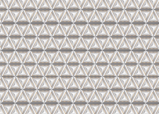 Luxury Seamless Pattern 3D Triangle Gold Shape Background Design Vector