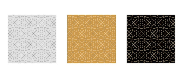 Luxury seamless pattern and ornament set