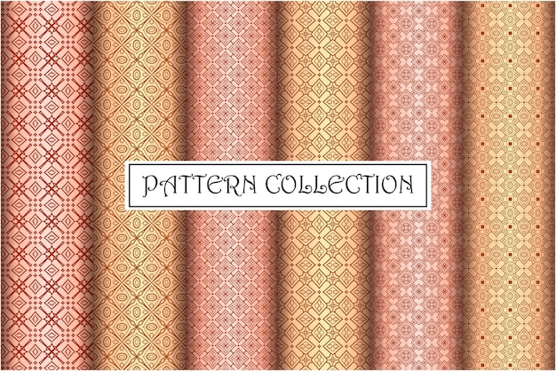 Luxury seamless pattern set