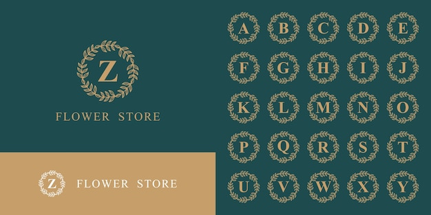 Luxury set of alphabet monogram logo collection