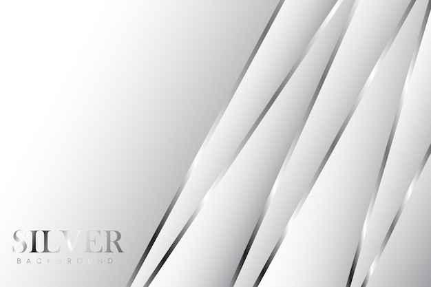Vector luxury silver white background