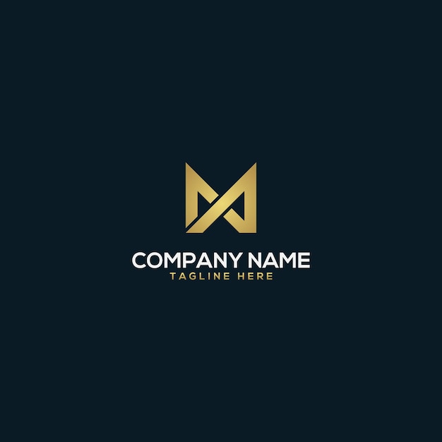 Luxury, simple and minimal MA, MN, logo design elegants.