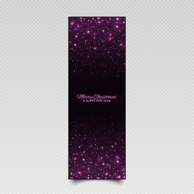 Luxury space banner for Christmas