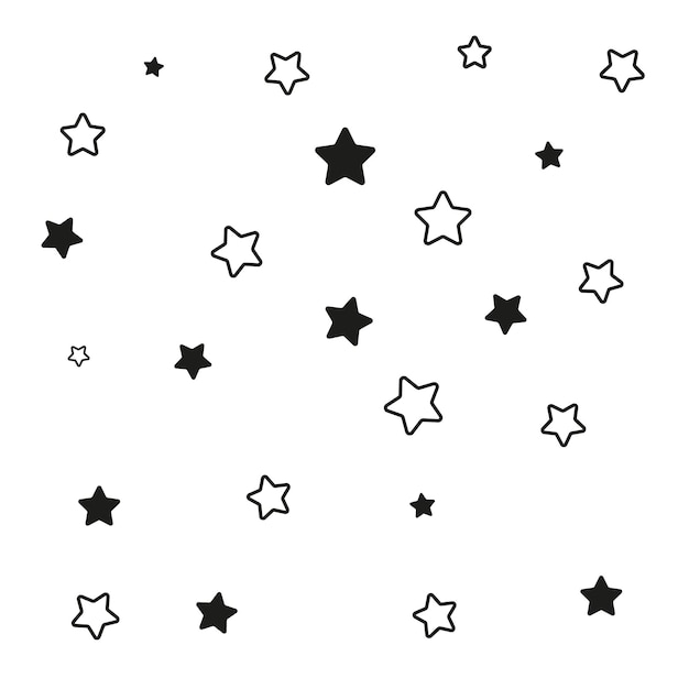 Vector luxury star background black