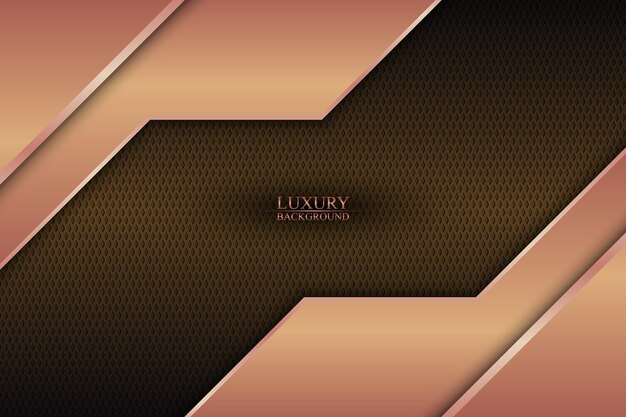 Luxury stripes overlapping on metallic circle texture background Vector