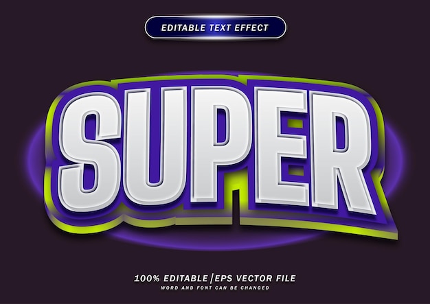 Luxury super editable text effect