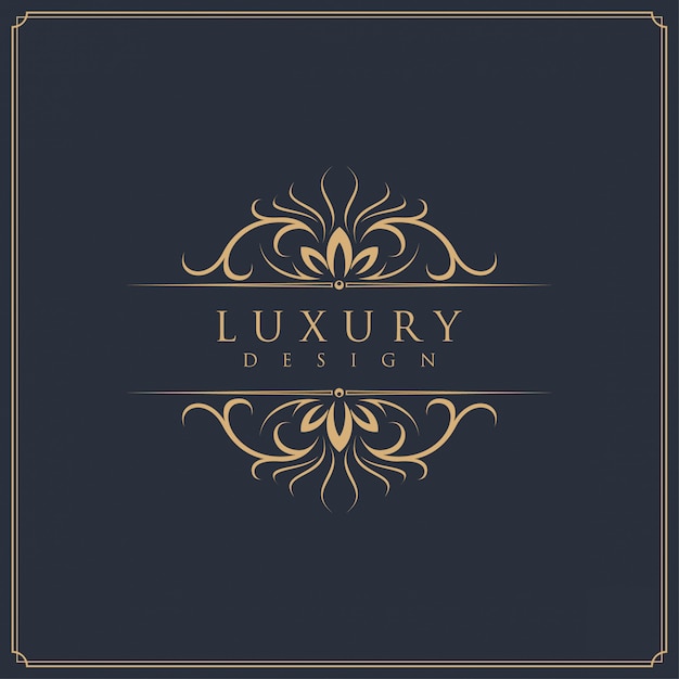 Vector luxury template logo design