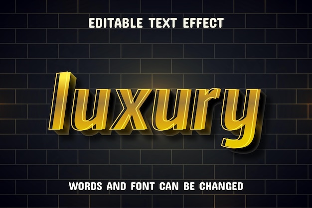 Luxury text 3d text effect