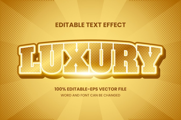 Luxury text effect