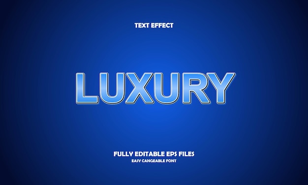 Luxury text effect