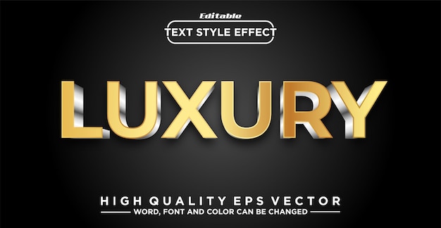 Luxury text style effect editable