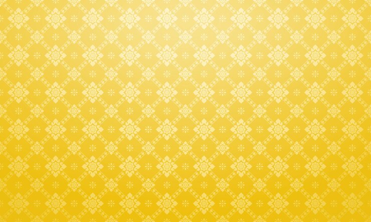 Luxury Thai pattern Golden background vector illustration Lai Thai floral element pattern Bright yellow gold themex9