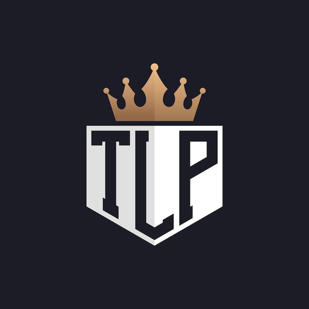 luxury tlp logo with crown elegant initials tlp letter logo for exclusive brands letter tlp monogram for highend businesses