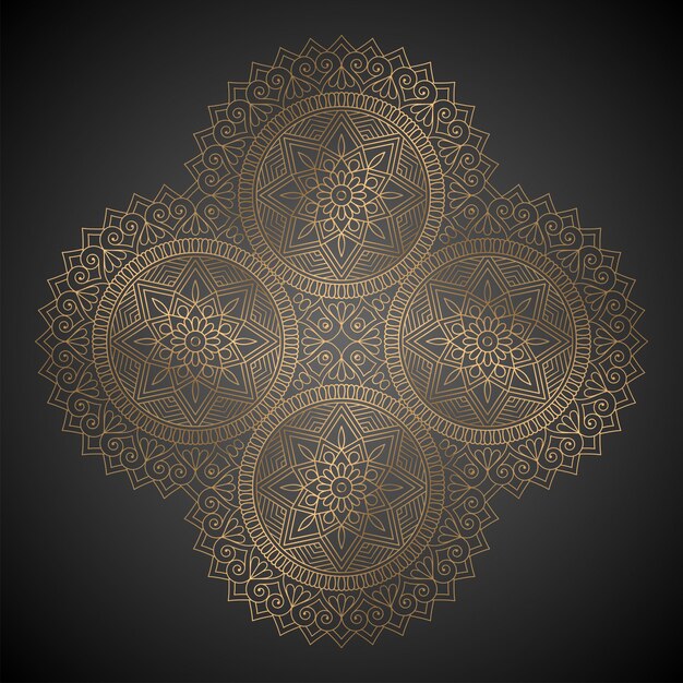 Luxury tracery mandala.