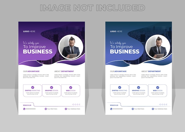 Luxury variation business flyer template