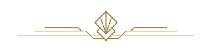 Vector 럭셔리 터 아트 데코 라인 디바이더 텍스트 경계 수평 선 모양 아이콘