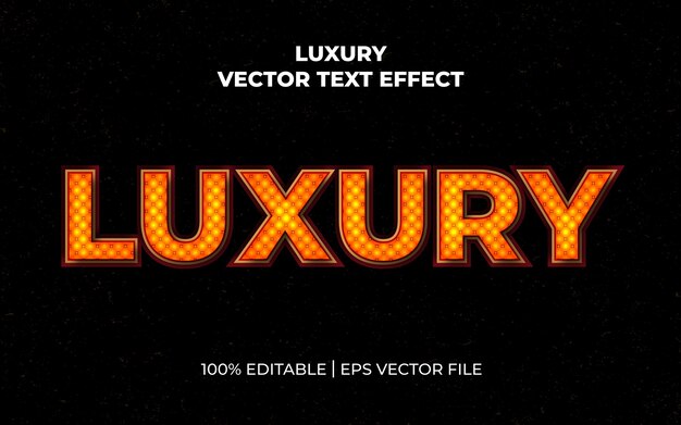 luxury vector text effect design