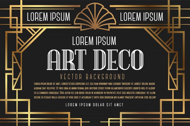 Vector luxury vintage artdeco frame