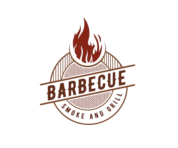 Роскошный винтажный барбекю барбекю коптильня бар и гриль барбекю логотип гравировка дизайн