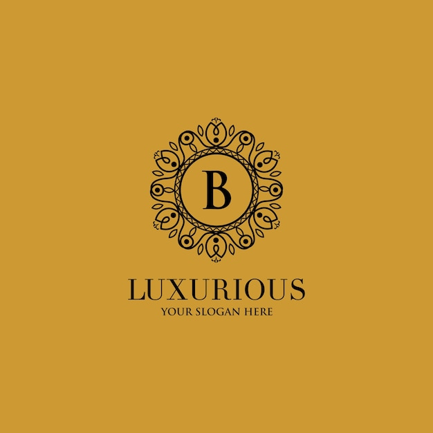 Luxury vintage crest logo.