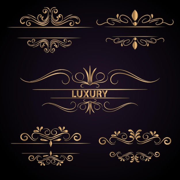 Vector luxury vintage design