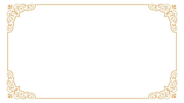 Роскошная винтажная золотая рамка в стиле барокко