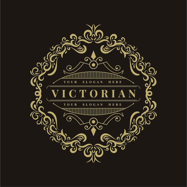 Luxury vintage logo template