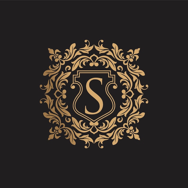 Vector luxury vintage logo vector design