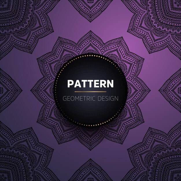 Vector luxury vintage mandala seamless pattern