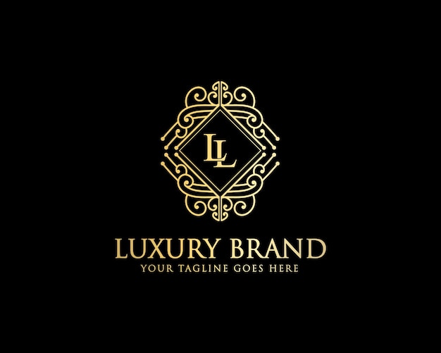 Vector luxury vintage minimalist logo design for beauty hair skin care salon and luxury brands